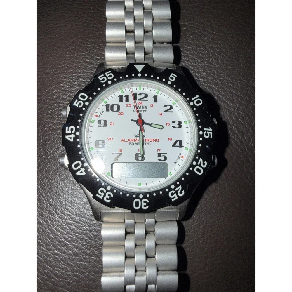 TIMEX Quartz A6 Alarm/Chrono 50M Watch Need New Battery